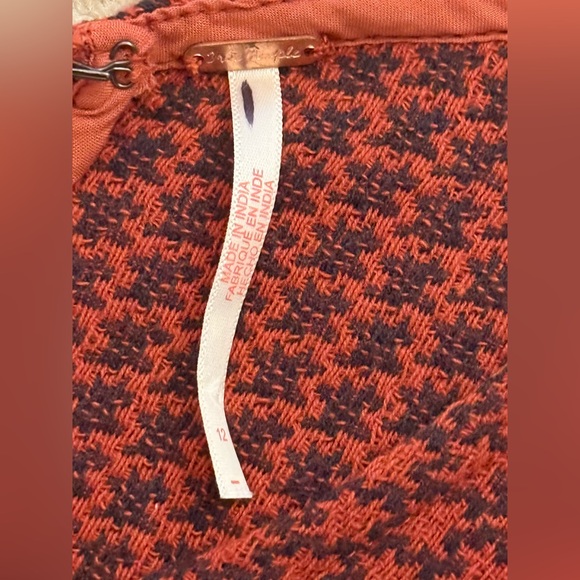 Free people size 12 orange overalls romper - Picture 2 of 3